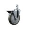 Service Caster 5'' Gray Polyurethane Wheel Swivel 7/8'' Square Stem Caster with Brake SCC-SQ20S514-PPUB-GRY-PLB-78 - alternate 1